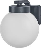 „Osram Endura Classic Erda“ LED sieninis šviestuvas, E27 lizdas, IP54, tamsiai pilkos spalvos aliuminis, suderinamas su „Smart+“ | „Endura Classic Erda“, lauko apšvietimas (specialusis), tamsiai pilkos spalvos, 1 vnt. pakuotėje