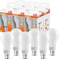 „Osram LED Star Classic A150“ LED lemputė su B22d coku, GL FR, 2452 liumenų, šaltai balta (4000 K), skirta pakeisti įprastines 150 W kaitrines lemputes, be reguliavimo funkcijos, 6 vnt. pakuotėje