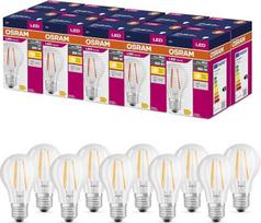 „Osram LED Star Value Classic A60“ LED lemputė, skirta E27 lizdui, kriaušės formos, FIL, 806 liumenų, šilta balta (2700 K), skirta pakeisti įprastas 60 W kaitrines lemputes, be reguliavimo funkcijos, 10 vnt. pakuotėje