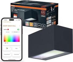 „Osram SMART+“ „WiFi Brick Wide“ LED sieninis šviestuvas, reguliuojamas aukštis, pilkos spalvos
