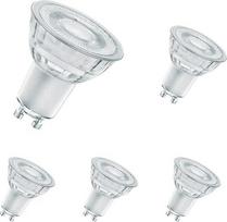 „Osram Star+“ reguliuojamo ryškumo PAR16 LED atspindžio lempa su GU10 lizdu, šilta balta (2700 K), 4,50 W, 3 pakopų reguliuojamas ryškumas su „Click“ funkcija, stiklinis prožektorius, 50 W atspindžio lempos pakaitalas, LED trijų pakopų reguliuojamo ryškum
