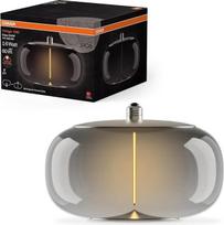 „Osram Vintage 1906® Big Elipse“ dekoratyvinė LED lemputė su dūminiu stiklu, ypač plonu ir magnetiniu kaitinamuoju siūlu, E27 lizdu, 4 vatais, jaukia šilta balta šviesa (1800 K), mažas energijos suvartojimas