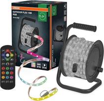„Osram“ lauko „Flex RGB“ LED juosta, 10 m, IP65, su nuotolinio valdymo pultu, išplečiama iki 50 m naudojant kabelio ritę, jungiamieji kabeliai ir kiti priedai | Lauko „Flex RGB“ juosta, lauko apšvietimas (specialusis), balta, 30 000 val., 1 vnt. pakuotėje