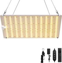 „OUTON“ LED augalų lempa „Full Spectrum“, 441 LED lemputė, skirta auginimo palapinėms, žolelėms ir daržovėms, reguliuojamas apšvietimas su nuotolinio valdymo pultu, laikmatis 4/8/12 val., 3 apšvietimo režimai, augalų lempa, skirta auginimui ir sodininkyst