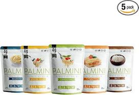 „Palmini“ asortimentas – „Linguine“ | „Angel Hair“ | „Lasagna“ | Ryžiai | Tyrė | – 340 g (5 vnt. pakuotė)