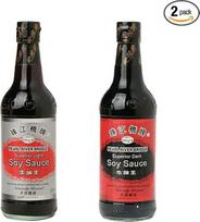 „Pamai Pai®“ 2 x 500 ml sojos padažo rinkinys: šviesusis ir tamsusis sojos padažai
