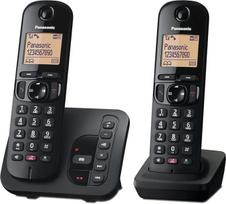 „Panasonic KX-TGC262EB“ DECT telefonas su skambinančiojo identifikatoriumi, juodos spalvos (PANASONIC KX-TGC262EB DECT TWIN) – Jungtinės Karalystės versija