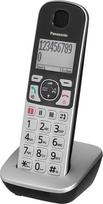 „Panasonic KX-TGQ500GS“ vyresnio amžiaus žmonėms skirtas belaidis DECT IP telefonas su dideliais mygtukais ir skubios pagalbos mygtuku, sidabrinės spalvos
