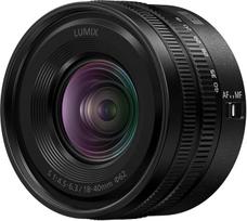 „Panasonic Lumix S-R1840E“ 18–40 mm F4,5–6,3 objektyvas su L-mount jungtimi, pilno kadro plačiakampis–pusiau standartinis fotoaparato objektyvas, kintamas židinio nuotolis, juodos spalvos