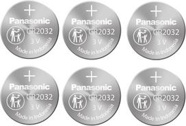 „Panasonic“ (6 vnt.) Cr2032 3 V ličio monetos tipo baterija, skirta „Misfit Shine Sh0az“ asmeniniam fizinio aktyvumo monitoriui