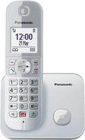 „Panasonic“ belaidis telefonas „Dual-Micro/Nano“ KX-TG6851GS (galimybė užrakinti iki 1 000 telefono numerių, aiškus šrifto dydis, galingas ragelis, dvipusis skambinimas naudojant laisvų rankų funkciją) „Pearl Silver“ spalvos