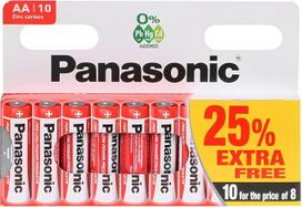 „Panasonic“ cinko-anglies baterijų rinkinys: 30 vnt. AA ir 20 vnt. AAA, 50 vnt. pakuotė