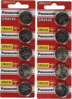 „Panasonic“ Cr2032 3 V ličio monetos tipo baterija Dl2032 Ecr2032, 10 vnt.