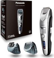 „Panasonic“ ER-SB60-S803 vyriškas barzdos kirpiklis, nešiojamas vandeniui atsparus plaukų kirpiklis, 20 ilgio nustatymų, 2 antgaliai, tikslusis kirpiklis, belaidis ir laidinis veikimas, įkrovimo stotelė, sidabrinė spalva