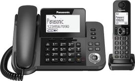 „Panasonic“ KX-TGF310 – telefonai (DECT, stalinis, juodos spalvos, su LCD ekranu, AAA, polifoninis)
