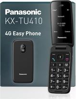 „Panasonic“ KX-TU410 4G atverčiamas mobilusis telefonas, 2,4 colio, juodos spalvos