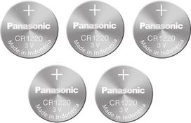 „Panasonic“ ličio mygtukinė baterija CR1220, 5 vnt. blisterio pakuotėje, 1 vnt.