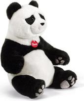 „Panda Kevin Trudi“ | Pliušinė dovana Kalėdoms, gimtadieniui ir Valentino dienai. Pliušinis meškiukas | 30x38x23 cm, L dydis | klasikiniai pliušiniai meškiukai | modelis 26517