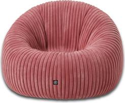 „PATCH HOME Deluxe“ 2-in-1 kėdė-pufas su diržais – žaidimų pufai suaugusiems ir vaikams su užtrauktuku – jau užpildyti – idealiai tinka sėdėti ir gulėti (rožinė, skersmuo 145 cm)