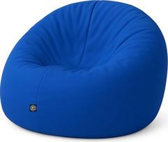 „PATCH HOME“ 2-in-1 sėdimoji pūslė-fotelis, žaidimų sėdimoji pūslė su užtrauktuku, jau užpildyta, ergonomiška ir tvirta, skirta vaikams ir suaugusiems, tinka naudoti patalpose ir lauke, atspari oro sąlygoms (mėlyna, 155 cm)