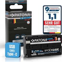 „Patona“ USB-C „Platinum“ atsarginė baterija, skirta „Sony“ NP-F550, F750, F930, F950 modeliams, 3500 mAh