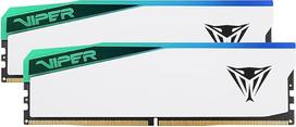 „Patriot Viper Elite 5 RGB DDR5“ 32GB (2 x 16GB) 7000 MT/s rinkinys – PVER532G70C38KW | Įtampa: 1,45 V, palaiko „Intel XMP“, modulio tipas: UDIMM