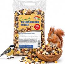 „Paul's Mühle“ – 3 kg voverių lesalo su graikiniais ir lazdyno riešutais, komplektu su dubenėliu
