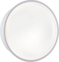 „Paulmann Platomo 94697“ LED lauko sieninis šviestuvas, atsparus jūros vandeniui, IP44, apvalus, 180 mm, 3000 K, 14,5 W, 1200 lm, 230 V, baltas plastikas