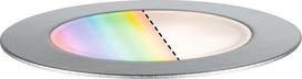 „Paulmann“ 94751 „Plug & Shine“ LED įleidžiamas grindų šviestuvas, skirtas „Smart Home“ sistemai, „Zigbee“ technologija, apvalus, IP67, 2 W, 65 lm, reguliuojamas šviesos stiprumas, 70 mm, nerūdijantis plienas, RGBW, atsparus jūros vandeniui