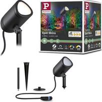 „Paulmann“ 94849 „Plug & Shine Shira Smart Home“ „Zigbee“ LED sodo prožektorius, 6,5 W, 250 lm, reguliuojamas, 455 mm, antracito spalvos aliuminis, RGBW+