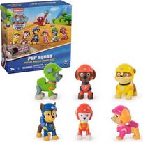 „PAW PATROL“: „Rescue Wheels“ 6 dalių „Pup Squad“ veiksmo figūrėlių dovanų rinkinys, žaislai berniukams ir mergaitėms nuo 3 metų