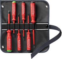 „PB Swiss Tools“ PZ tipo VDE elektrikų atsuktuvų rinkinys su plokščia galvute, 5543.SU GY