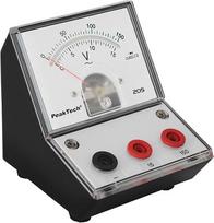 „PeakTech P 205-11“ įtampos matuoklis / analoginis voltmetras / matavimo prietaisas su veidrodine skale 0 ... 15 V / 150 V kintamosios srovės