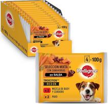 „Pedigree“ šlapias šunų maistas „Selection“ – įvairių rūšių mėsa padaže, daugiapakė 13 x 4 x 100 g
