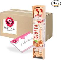 „Pere's Candy“ rinkinys „Giotto Rod“: 3 x 154 g pieno ir lazdyno riešutų kremo įdaru + „Pere's Candy“ užrašų bloknotas DIN A7, 25 lapai