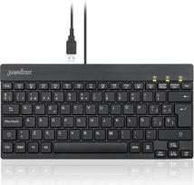 „Perixx“ PERIBOARD-426 plokščia mini klaviatūra su USB laidu, juoda, ispanų kalbos konfigūracija
