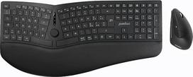„Perixx“ PERIDUO-614IT ergonomiška belaidė tyli klaviatūra, vertikali pelė, reguliuojama riešo atrama, „žirklių“ tipo klavišai, X tipo nešiojamojo kompiuterio stiliaus išvaizda, įkraunama, IT išdėstymas