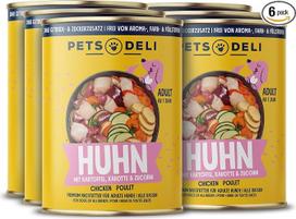 „Pets Deli Classic“ šlapias maistas šunims su vištiena ir morkomis, 6 x 400 g