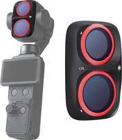 „PGYTECH“ magnetinis CPL filtras, skirtas „DJI Osmo Pocket 4 Pro“ | Mažina atspindžius, didina kontrastą, turi vandeniui atsparią nano dangą, pagamintas iš HD optinio stiklo