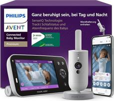„Philips AVENT“ aukščiausios klasės išmanusis kūdikių stebėjimo monitorius su programėle – 1080 px HD kamera, miego ir kvėpavimo stebėjimas naudojant dirbtinį intelektą, verksmo atpažinimas, „Dekra“ sertifikatas, užtikrinantis aukščiausią kibernetinį saug