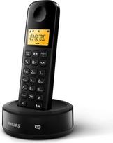 „Philips D165B“ bevielis telefonas – bevielis fiksuotojo ryšio telefonas – DECT telefonas – telefonas su 1,6 colio ekranu – 50 kontaktų – namų telefonas su 10 valandų pokalbių trukme – 200 valandų budėjimo režimu – juodos spalvos