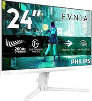 „PHILIPS Evnia“ žaidimų monitorius 24M2N3201PL – 24 colių FHD monitorius, 260 Hz, „Fast IPS“ ekranas, 1 ms GtG, „Adaptive Sync“, HDR10, suderinamas su „G-Sync“, (1920x1080, 1x HDMI 2.0, 1x DP 1.4) baltas