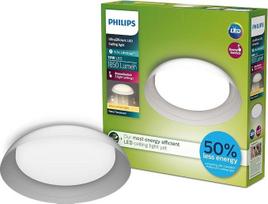 „Philips Fleta“ itin efektyvus LED lubinis šviestuvas, „SceneSwitch“, tiko spalvos, 10 W, 1850 lm, 2700 K, IP20, šilta balta šviesa, 3 apšvietimo režimai
