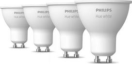 „Philips Hue“ ekonomiškas rinkinys – GU10 – su 4 prožektoriais – šilta balta šviesa – „Hue White“