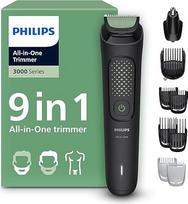 „Philips Multigroom 3000“ serijos 9 dalių „viskas viename“ kirpimo rinkinys: veido, kūno skutiklis ir plaukų kirpimo mašinėlė, savaime galąstomi, odai nekenkiantys peiliai, dvylika ilgio nustatymų, MG3946/15