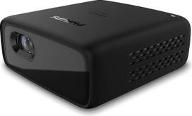 „Philips PicoPix Micro+“, nešiojamas projektorius, LED DLP, 3 val. baterijos veikimo laikas, HDMI, įmontuotas garsiakalbis, programėlė išmaniesiems telefonams