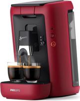 „PHILIPS Senseo Maestro“ kavos kapsulių aparatas, raudonas, 3 specialūs kavos gėrimai | 1 arba 2 puodeliai, „Coffee Boost“, „Intense Plus“, užrašų funkcija, kalkių šalinimo indikatorius, 1,2 l (CSA260/90)