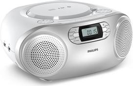 „Philips TAZ2000“ nešiojamasis CD grotuvas su kasetiniu grotuvu, DAB+/FM radiju, „Bluetooth 6.0“, USB atkūrimu, garso įvestimi, dinamišku žemų dažnių stiprinimu, stereogarsiakalbiais, maitinimu iš elektros tinklo ir baterijos
