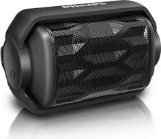 „Philips“ BT2200B/00 nešiojamasis, atsparus purslams „Bluetooth“ garsiakalbis su 2,8 W iškraipymų slopinimo filtru – juodos spalvos