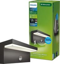 „Philips“ itin efektyvus lauko sieninis šviestuvas „Bustan“, 3,8 W, judesio jutiklis, 2700 K šilta balta šviesa, IP44 atsparus oro sąlygoms, antracito spalvos